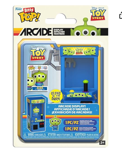 Funko Bitty Pop! Arcade: Disney Pixar Toy Story - Alien - Glow in The Dark
